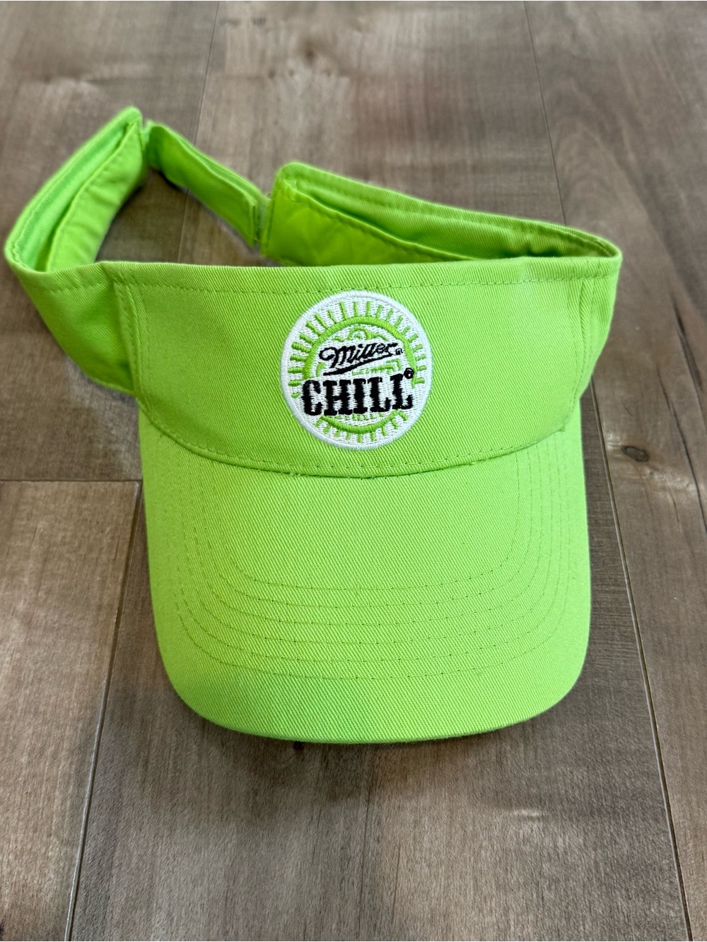 Miller Beer Chill Visor Green Adjustable Bright Netting Hat